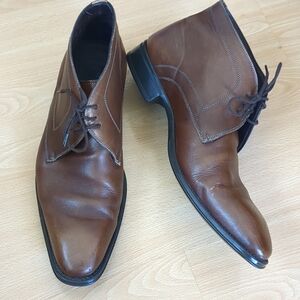 Mezlan Usini Leather Chukka Boots Size 8.5 M Brown
